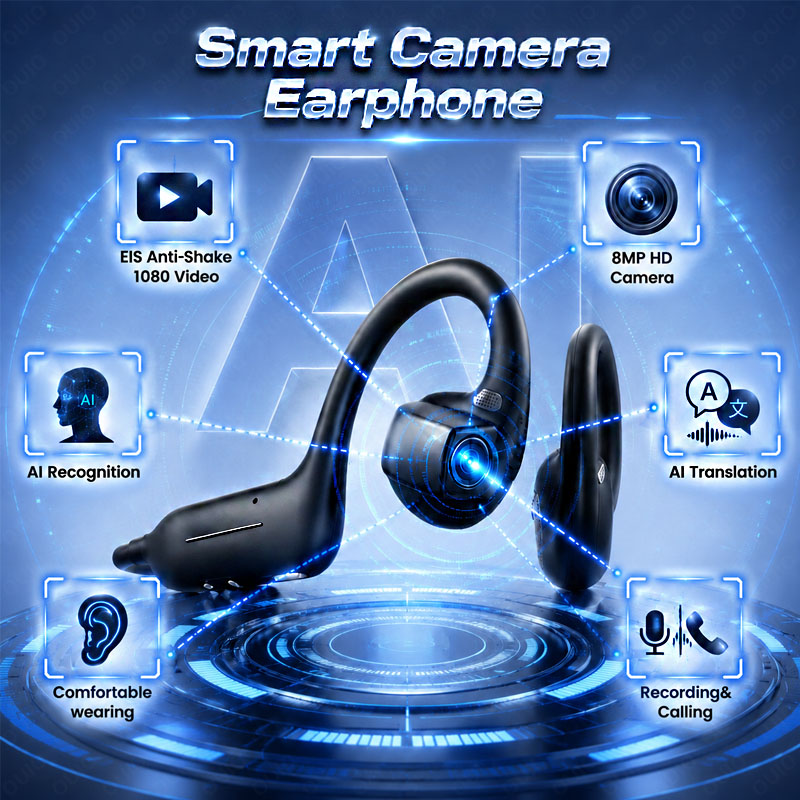 Headphones Wireless - หูฟังอัจฉริยะ AI รุ่นใหม่ พร้อมกล้อง HD 800W