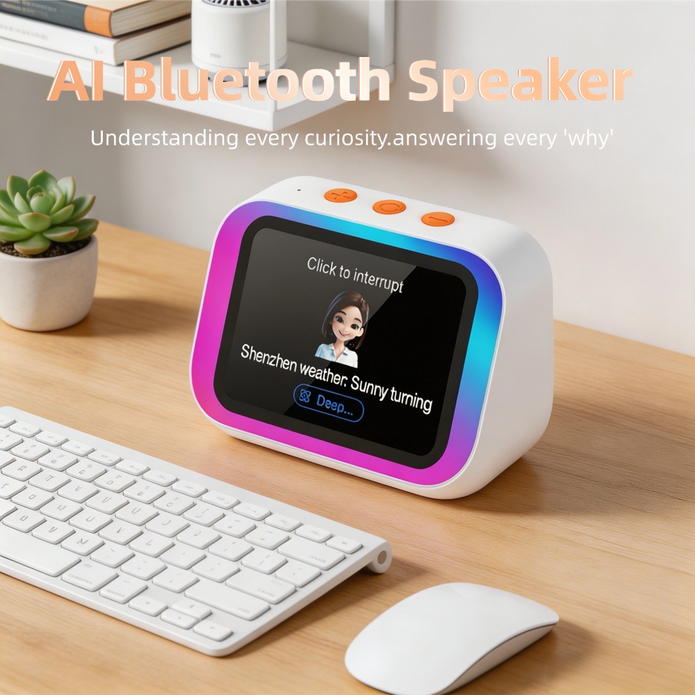 Power Bank - ลำโพงบลูทูธ AI 5.4 พร้อมผู้ช่วยเสียง AI หน้าจอสัมผัส