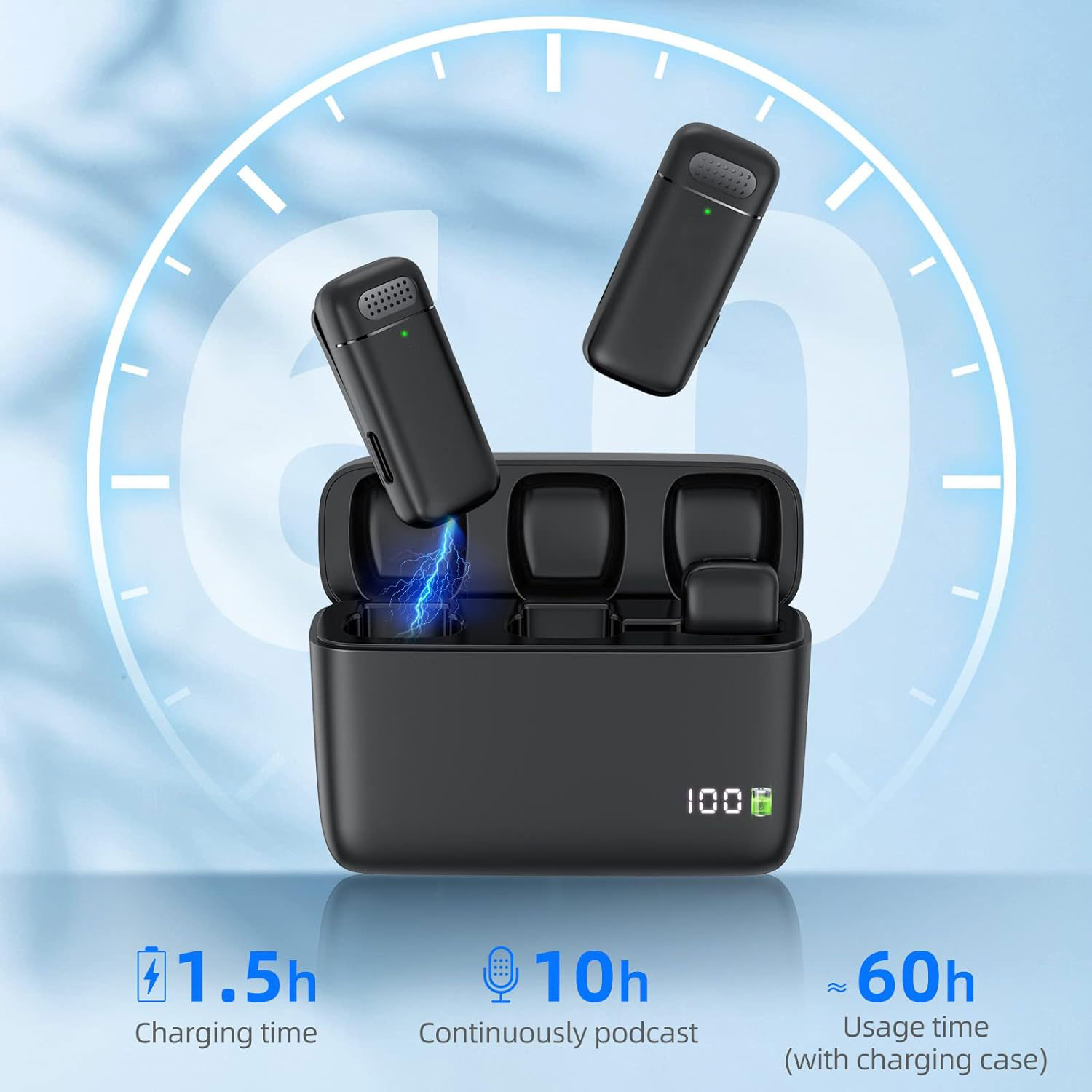 ไมโครโฟนไร้สายแบบหนีบปกเสื้อ 2 - Wireless Charger บทวิจารณ์และราคา