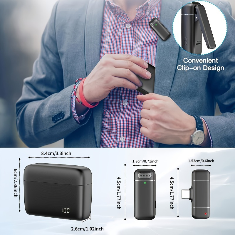 ไมโครโฟนแบบหนีบเสื้อไร้สาย พร้ - Wireless Charger บทวิจารณ์และราคา